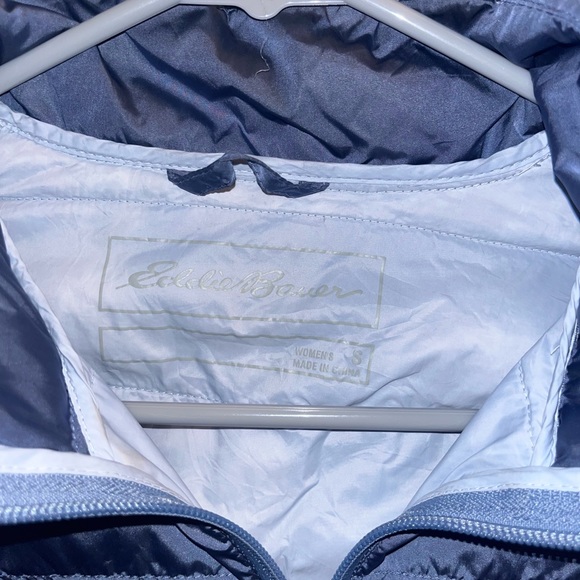 Preowned Eddie Bauer Down Puffer Jacket EB650 Full Zip Women’s S - Picture 3 of 10